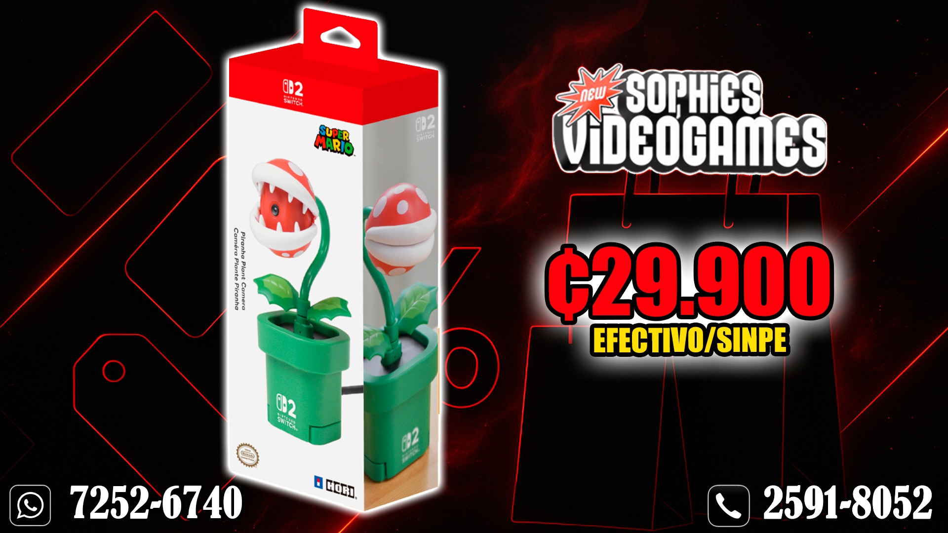 HORI Piranha Plant Camera — Nintendo Switch 2