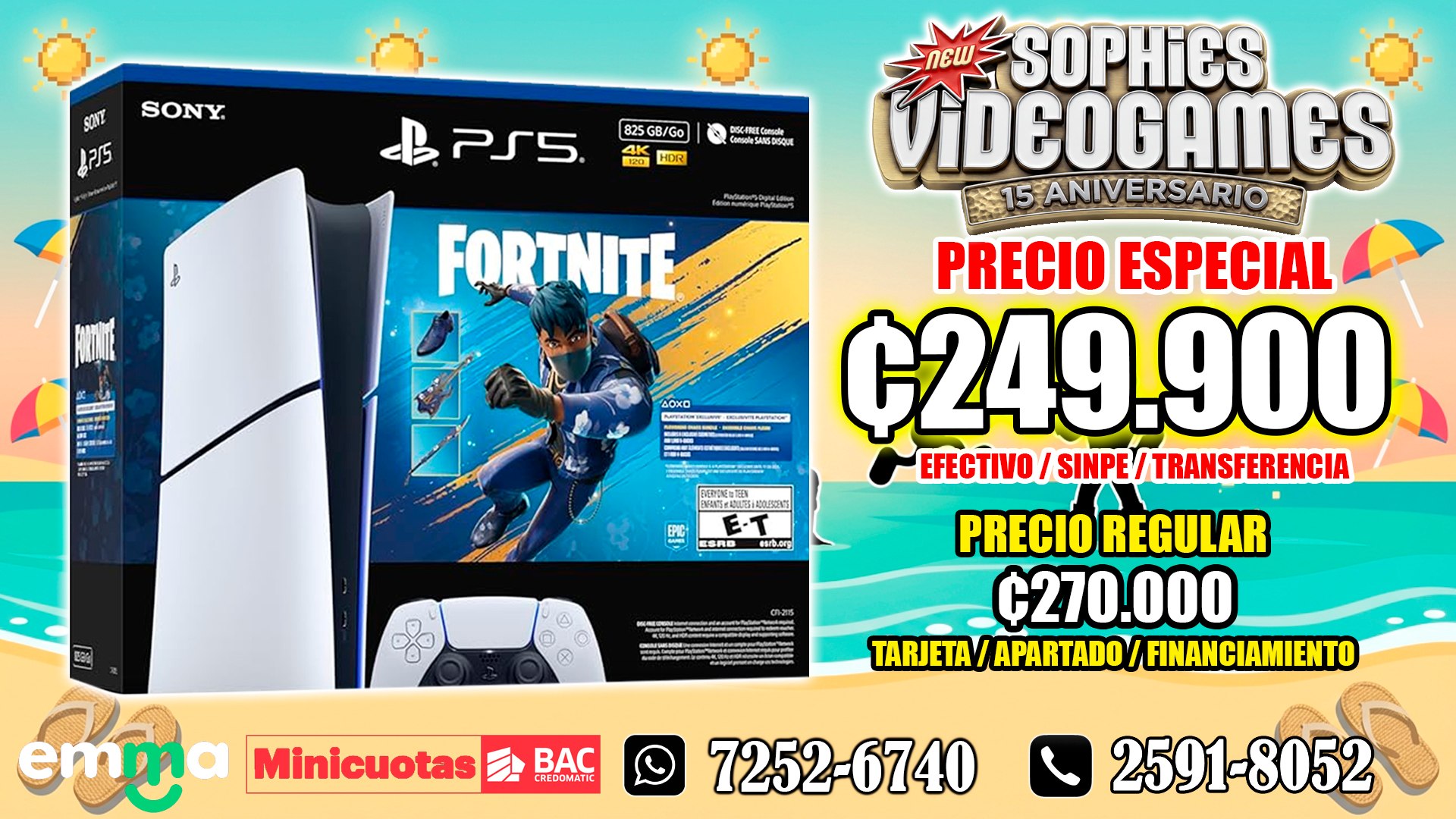 PS5 Digital 825GB + Fortnite Bundle